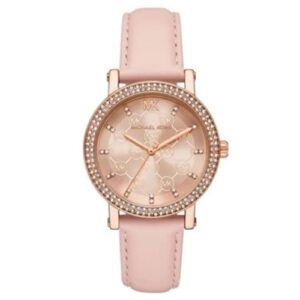 Đồng Hồ Michael Kors Nữ Chính Hãng MK2987 Corey Three-Hand Pink Leather Ladies Watch