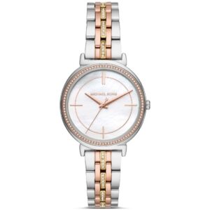 Đồng Hồ Michael Kors Nữ Chính Hãng MK3927 Cinthia Crystal Mother of Pearl Ladies Watch