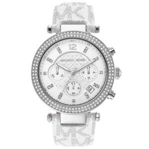 Đồng Hồ Michael Kors Nữ Chính Hãng MK7226 Parker Chronograph White Dial Ladies Watch