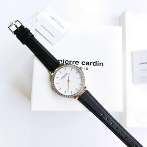 Đồng Hồ Pierre Cardin Chính Hãng Nữ Black Leather Ladies Watch