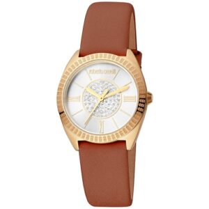 Đồng Hồ Roberto Cavalli Chính Hãng Nữ RC5L022L0025 Quartz Brown Leather Ladies Watch