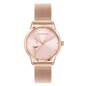 Đồng Hồ Ted Baker Chính Hãng Nữ BKPFZF011 Fitzrovia Flamingo Rose Gold Ladies Watch