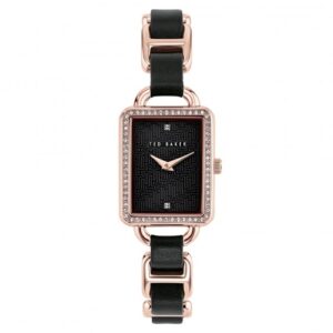 Đồng Hồ Ted Baker Chính Hãng Nữ BKPPRS003 Black Leather Ladies Watch