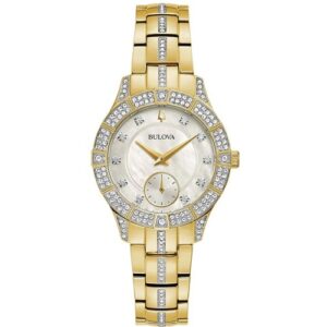 Đồng Hồ Bulova Chính Hãng Nữ 98L283 Phantom Diamond Crystal Mother of Pearl Dial Quartz