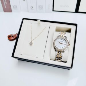Đồng Hồ Bulova Chính Hãng Nữ Two Tone Quartz Diamond Crystal Ladies Watch