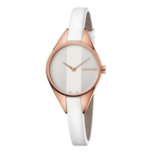 Đồng Hồ Calvin Klein Chính Hãng Nữ K8P236L6 Rebel Quartz White Dial Ladies Watch