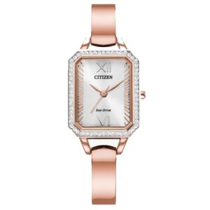 Đồng Hồ Citizen Nữ Chính Hãng EM0983-51A Silhouette Crystal Stainless Steel Ladies Watch