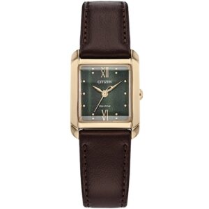 Đồng Hồ Citizen Nữ Chính Hãng EW5593-13X Bianca Brown Leather Ladies Watch