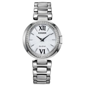 Đồng Hồ Citizen Chính Hãng Nữ EX1500-52A Capella Diamond Silver Dial Ladies Watch