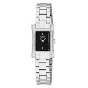 Đồng Hồ Citizen Nữ Chính Hãng EZ6310-58E Black Dial Crystal Stainless Steel Quartz Ladies Watch