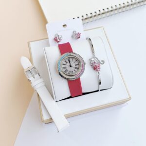 Đồng Hồ Davena Nữ Chính Hãng Swarovski Ladies Set Watch