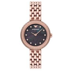 Đồng Hồ Emporio Armani Chính Hãng Nữ AR11432 Black Rose Gold Chronograph Dial Men's Watch