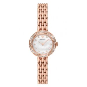 Đồng Hồ Emporio Armani Chính Hãng Nữ AR11474 Quartz Crystal White Mother of Pearl Dial Ladies Watch