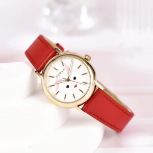 Đồng Hồ Furla Chính Hãng Nữ Rabbit Red Leather Ladies Watch