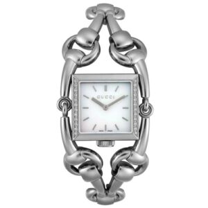 Đồng Hồ Gucci Chính Hãng Nữ YA116307 Signoria Quartz Diamond White Mother of Pearl Dial Ladies Watch