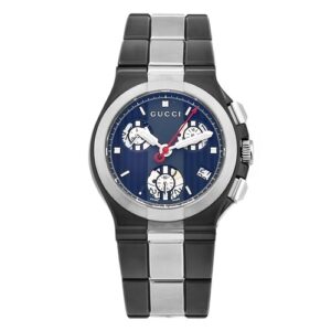 Đồng Hồ Gucci Chính Hãng Nữ YA124402 Titanium Black Chronograph Ladies Watch