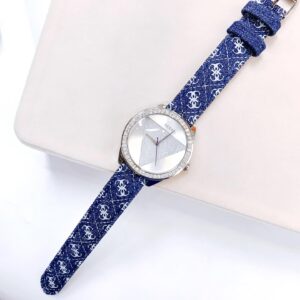 Đồng Hồ Guess Nữ Chính Hãng Denim Leather Ladies Watch