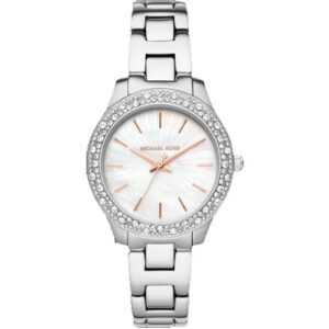 Đồng Hồ Michael Kors Chính Hãng Nữ MK4556 Liliane Three-Hand Stainless Steel Ladies Watch