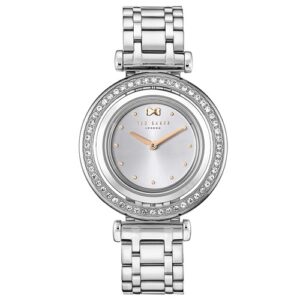 Đồng Hồ Ted Baker Chính Hãng Nữ TE50521002 Silver-Toned 360 Rotating Dial Analogue Ladies Watch