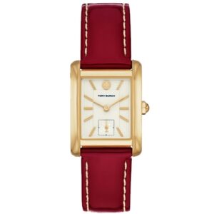 Đồng Hồ Tory Burch Nữ Chính Hãng TBW1029 Eleanor Red Leather Ladies Watch
