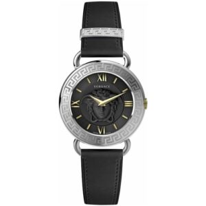 Đồng Hồ Versace Nữ Chính Hãng VEPU00921 Medusa Quartz Black Dial Ladies Watch