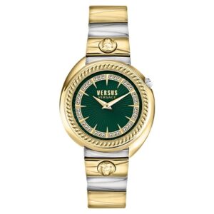 Đồng Hồ Versus by Versace Nữ Chính Hãng VSPHF3121 Tortona Crystal Quartz Green Dial Ladies Watch