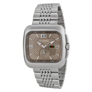 Đồng Hồ Gucci Chính Hãng Nam YA131301 G-Coupe Quartz Stainless Steel Men's Watch