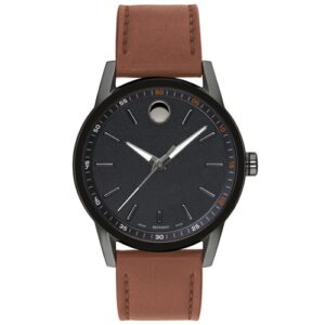 Đồng Hồ Movado Nam Chính Hãng 0607224 Museum Black Quartz Men's Watch