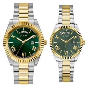 Đồng Hồ Guess Chính Hãng Nam Nữ GW0265G8 GW0308L5 Two Tone Couple Watch