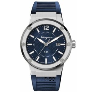 Đồng Hồ Salvatore Ferragamo Chính Hãng Nam SFHY00221 F80 Blue Silicone Men's Watch