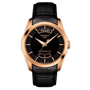 Đồng Hồ Tissot Nam Chính Hãng T035.407.36.051.01 T0354073605101 Automatic Couturier DayDate Black Men's Watch