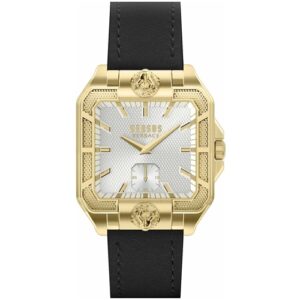 Đồng Hồ Versus by Versace Nam Chính Hãng VSPVU1321 Teatro Square Leather Quartz Men's Watch