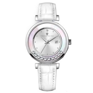 Đồng Hồ Christian Van Sant Nữ Chính Hãng CV3811 Bria Quartz Silver Dial Ladies Watch