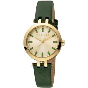 Đồng Hồ Esprit Chính Hãng Nữ ES1L342L0045 Brooklyn Green Leather Ladies Watch