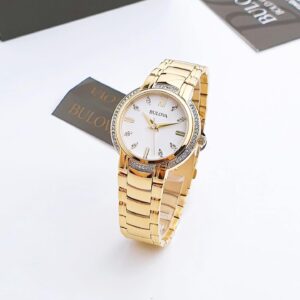 Đồng Hồ Bulova Chính Hãng Nữ Gold Stainless Steel Ladies Watch