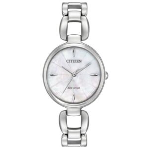 Đồng Hồ Citizen Chính Hãng Nữ EM0420-54D L Mother of Pearl Dial Ladies Watch