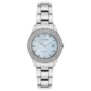 Đồng Hồ Citizen Chính Hãng Nữ FE1120-59L Crystal Accents Light Blue Dial Ladies Watch