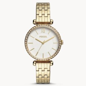 Đồng Hồ Fossil Chính Hãng Nữ BQ3498 Tillie Three-Hand Gold-Tone Stainless Steel Ladies Watch