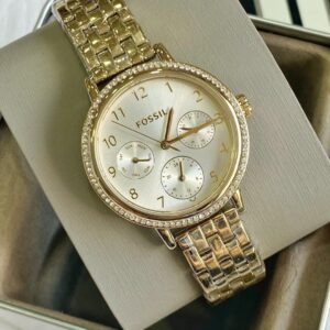 Đồng Hồ Fossil Chính Hãng Nữ Gold-Tone Stainless Steel Ladies Watch