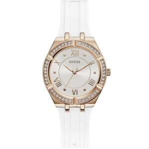 Đồng Hồ Guess Chính Hãng Nữ GW0034L2 Cosmo White Silicone Ladies Watch