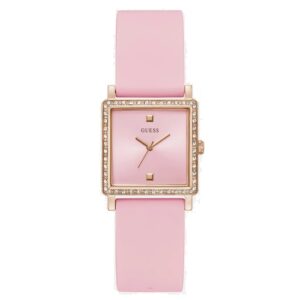 Đồng Hồ Guess Chính Hãng Nam U1369L2M Pink Square Analog Men's Watch