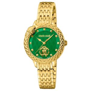 Đồng Hồ Roberto Cavalli Chính Hãng Nữ RV1L178M0071 Quartz Green Dial Ladies Watch