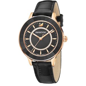 Đồng Hồ Swarovski Chính Hãng Nữ 5414410 Octea Lux Black Leather Ladies Watch