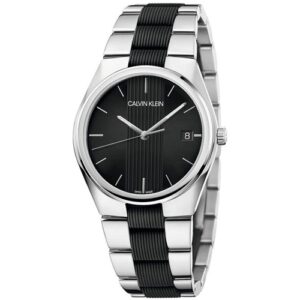Đồng Hồ Calvin Klein Chính Hãng Nam K9E211B1 Contra Quartz Black Dial Men's Watch
