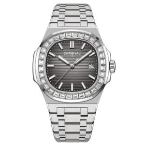 Đồng Hồ Carnival Chính Hãng Nam 8108G-VT-N Automatic Silver Men's Watch