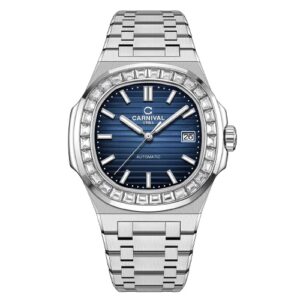 Đồng Hồ Carnival Chính Hãng Nam 8108G-VT-X Automatic Silver Men's Watch