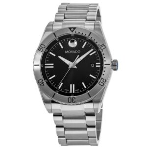 Đồng Hồ Movado Chính Hãng Nam 0607435 Sport Quartz Black Dial Men's Watch