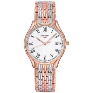 Đồng Hồ Longines Chính Hãng Nữ L4.359.1.11.7 L43591117 Lyre White Matt Dial Two Tone Ladies Watch