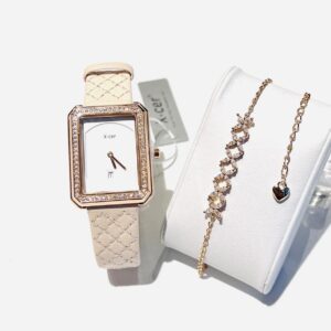 Đồng Hồ X-cer Chính Hãng Nữ Leather Ladies Set Watch