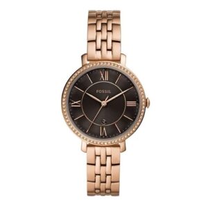 Đồng Hồ Fossil Chính Hãng Nữ ES4723 Jacqueline Three-Hand Rose-Gold-Tone Stainless-Steel Ladies Watch